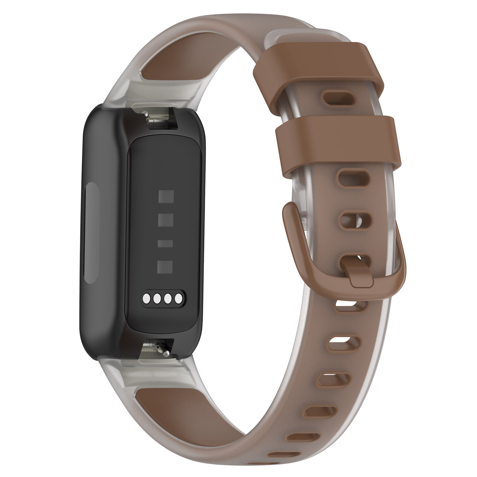 For Fitbit Inspire 3 Silicone Watch Band Dual Color Transparent Wrist Strap For Fitbit Inspire 3 Silicone Watch Band Dual Color Transparent Wrist Strap